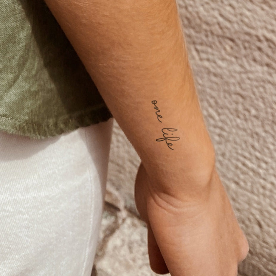 one life Temporäres Tattoo Inkster