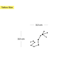 Skorpion Konstellation Tattoo