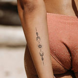 Sonne und Mond gespiegelt Tattoo 🎁