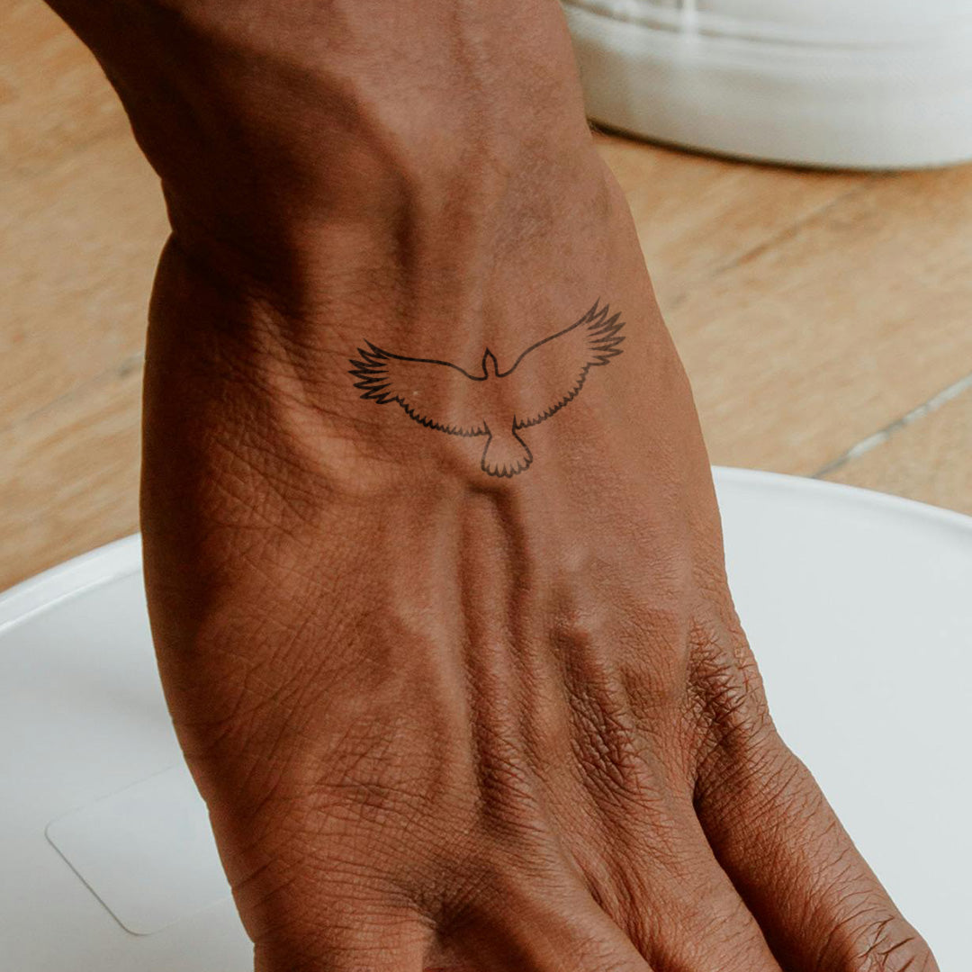 Azeeda Temporäres Tattoo 'Farnblätter' – Wasserfest, Hautfreundlich, Einfach Aufzutragen