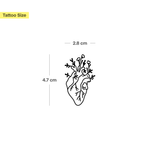 Echtes Herz mit Blumen