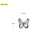 Feiner Schmetterling Tattoo