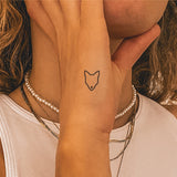 Wolf Head Small Tattoo