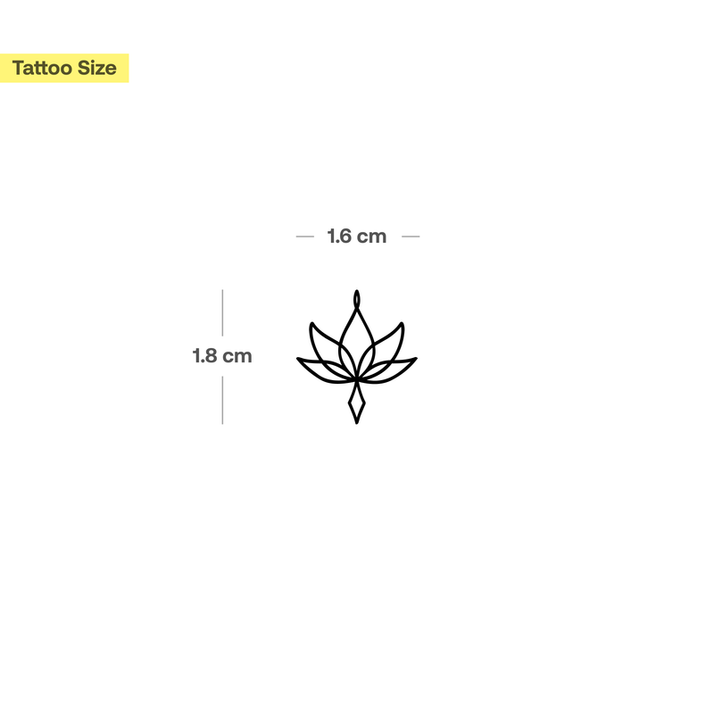 Lotus einfach Tattoo