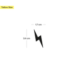 Blitz ausgefüllt Tattoo