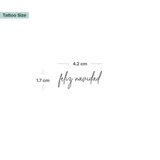 Feliz Navidad Tattoo