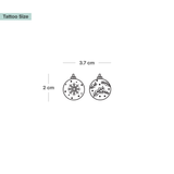 2 Schneekugeln Tattoo 🤫