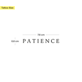 Patience Tattoo
