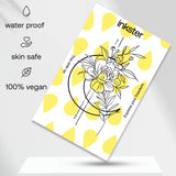 Large Moon with Flowers Tattoo