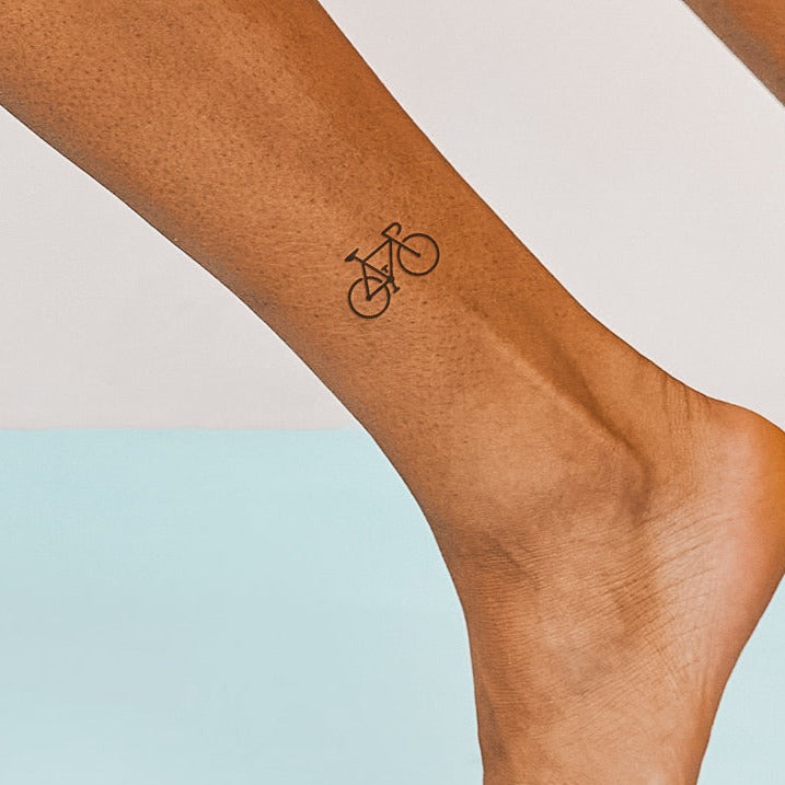 Einfaches Fahrrad | Temporäres Tattoo