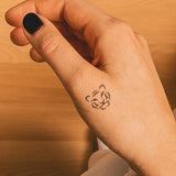 Tigerkopf klein Tattoo