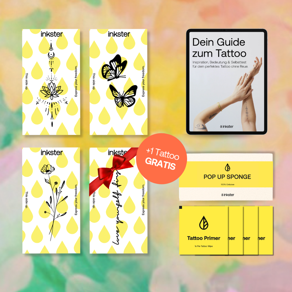 Tattoo ohne Nadel: Inkster Frühlings Starter Set 38% günstiger