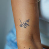 Origami Bird Tattoo