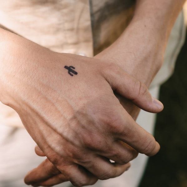 Mini Kaktus | 2 Wochen Temporäres Tattoo