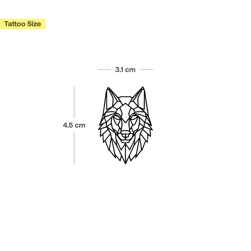 geometrischer Wolfskopf