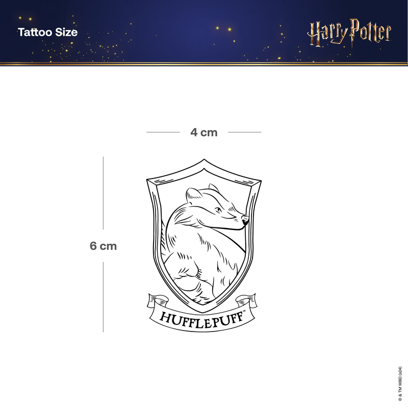 Harry Potter House Hufflepuff Wappen Tattoo