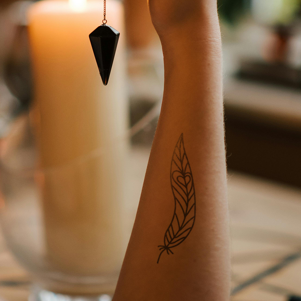 Small Feather Temporary Tattoo - Etsy Israel