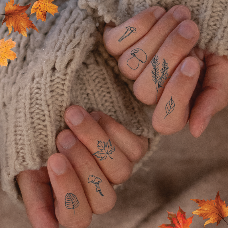 Herbst Finger Tattoos