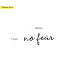 no fear Tattoo
