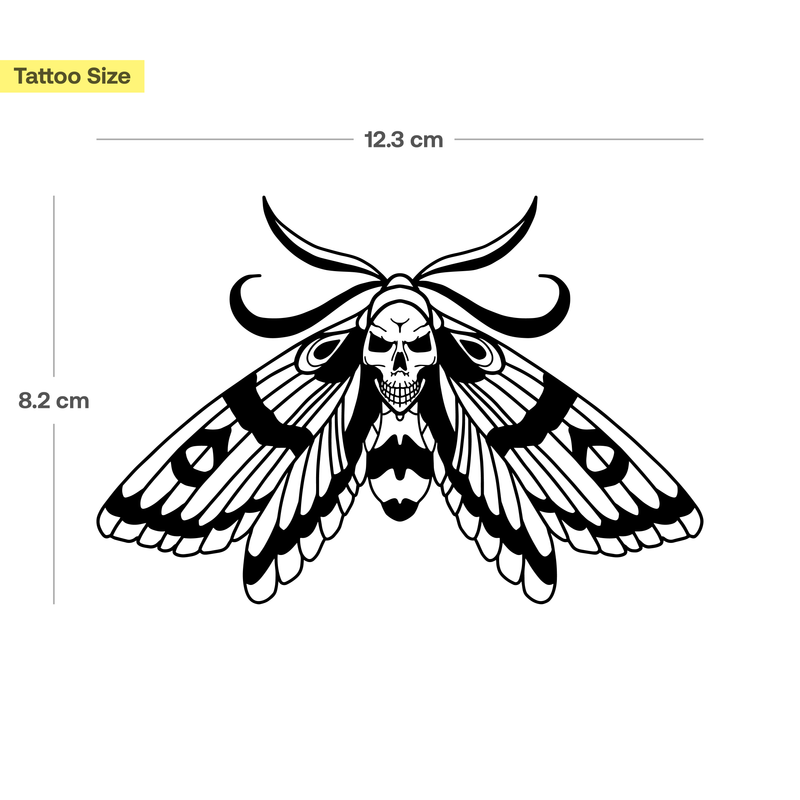 Große Totenkopf Motte