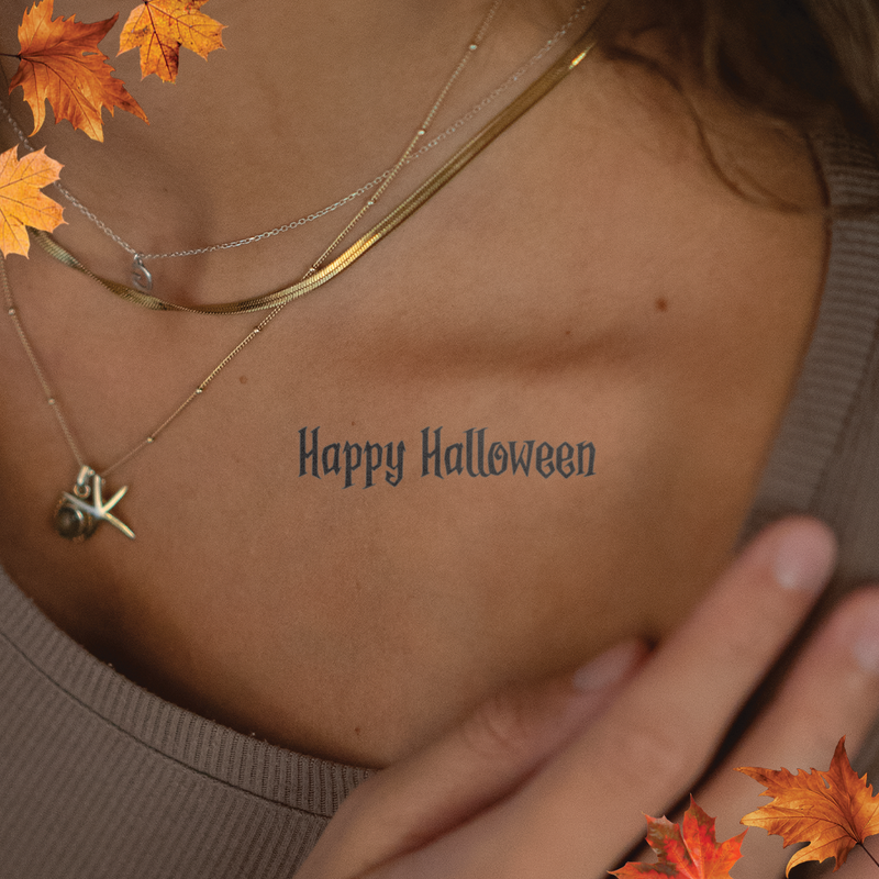 Happy Halloween Tattoo