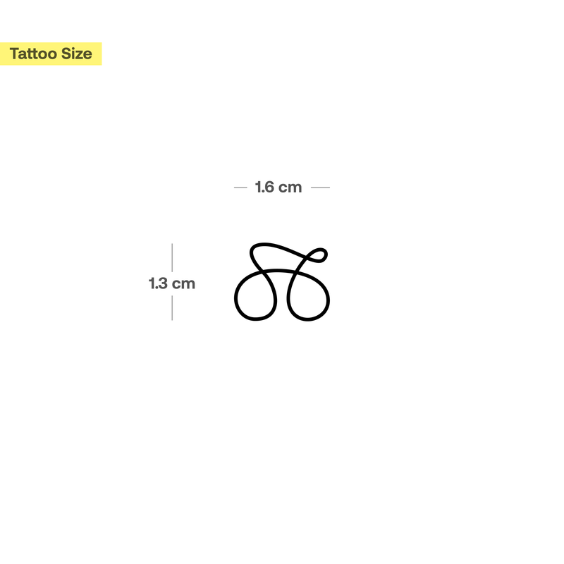 Ein-Linien-Bike Tattoo
