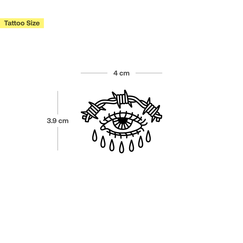 Barbed wire eye