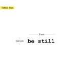 Be Still