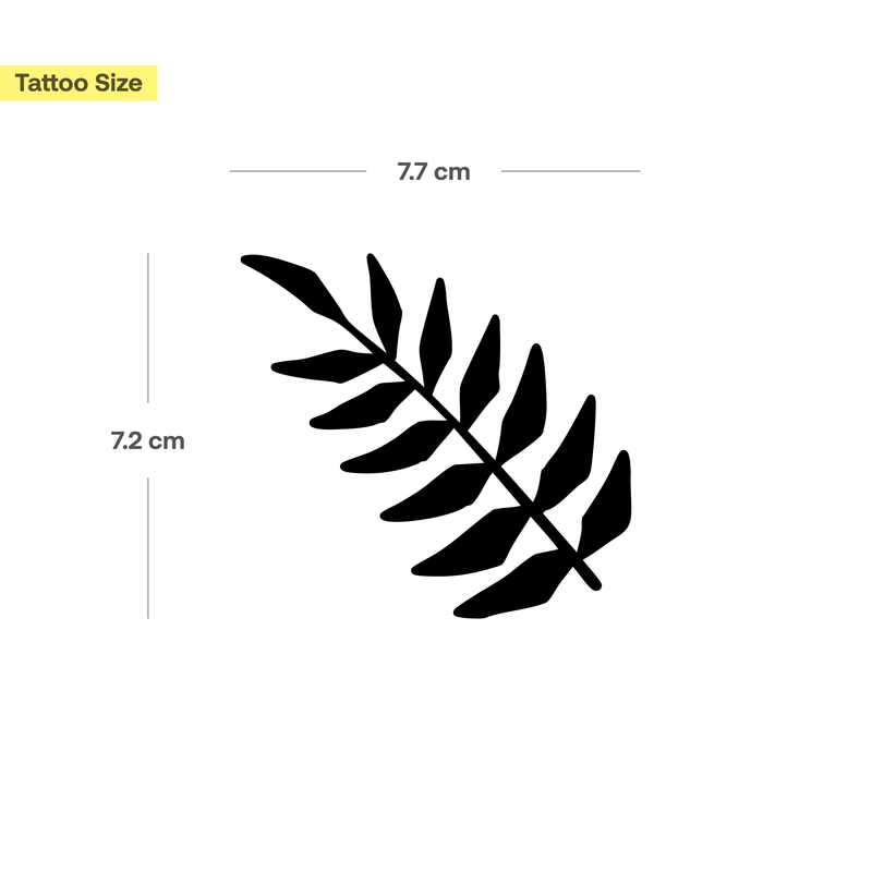 Large Leaf Tattoo