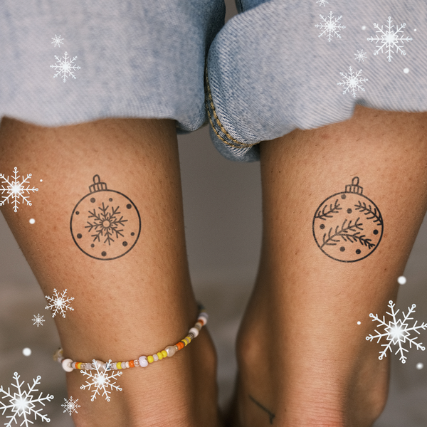 2 Schneekugeln Tattoo