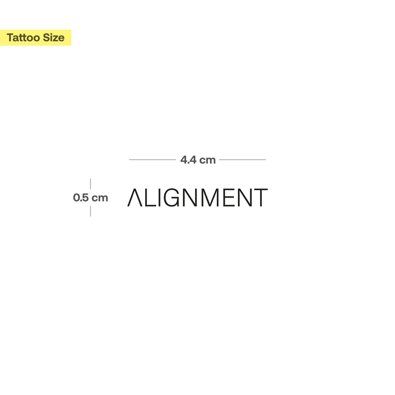 Alignment Tattoo