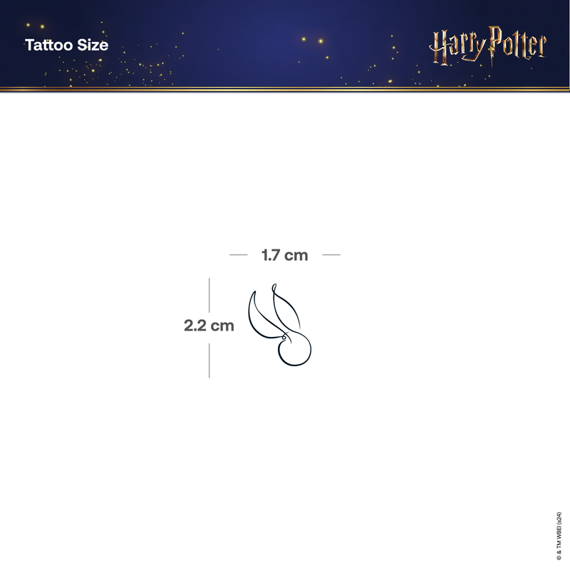 Harry Potter Goldener Schnatz One Line Tatto