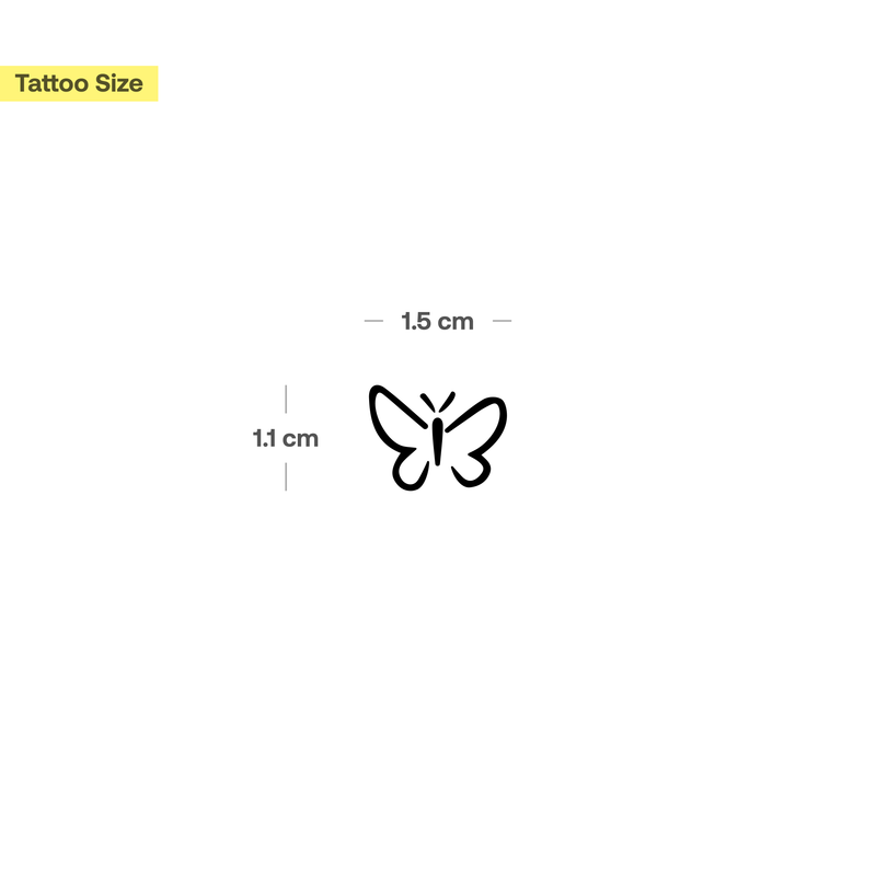 Kleiner Schmetterling Tattoo Default Title