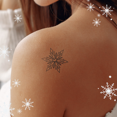 Herz Schneeflocke Tattoo