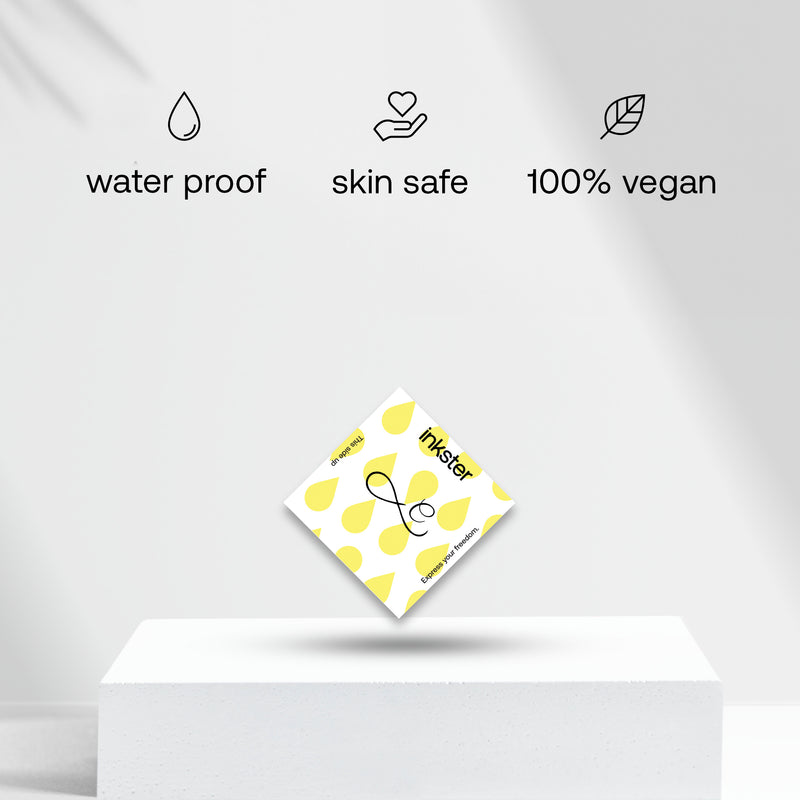 Infinity with initials Tattoo (A-Z)