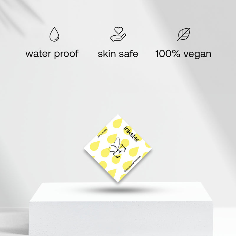 Butterfly with initials Tattoo (A-Z)