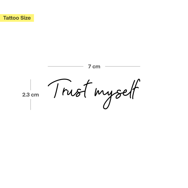 Trust myself