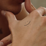 Zwei-Gesichter Smiley Tattoo