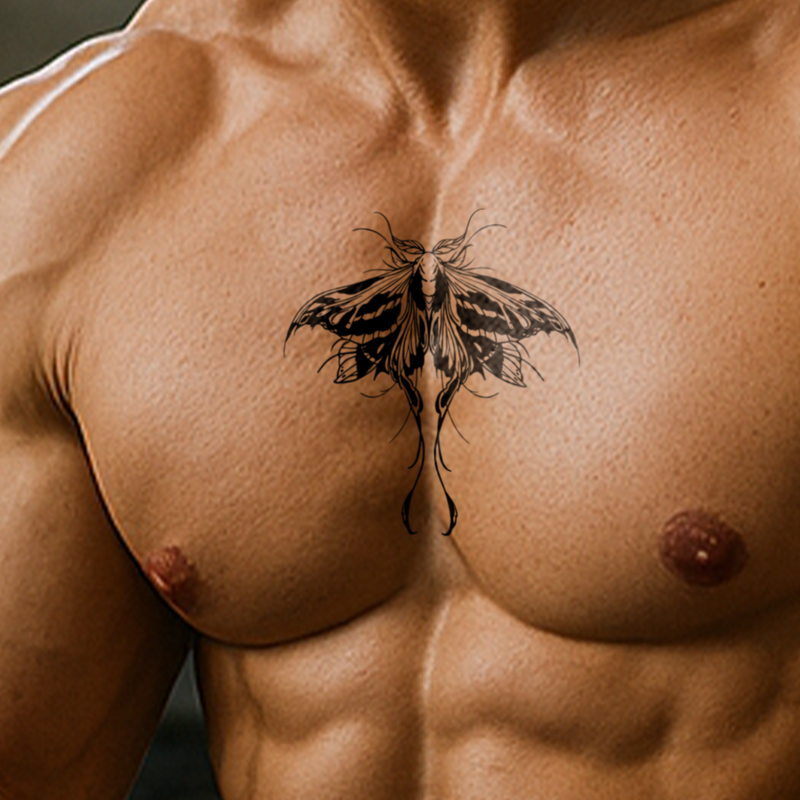 Detaillierte Motte Tattoo