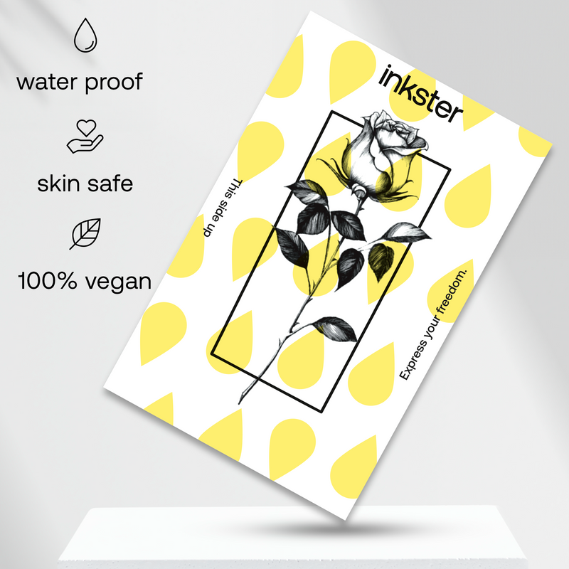 Rose mit Rahmen Tattoo