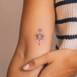 Lotus mit Kreis Tattoo