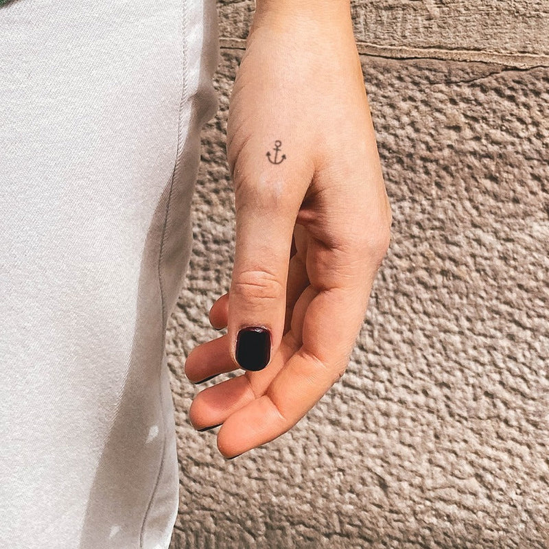Tiny Minimal Anchor 2-Week-Tattoo Inkster