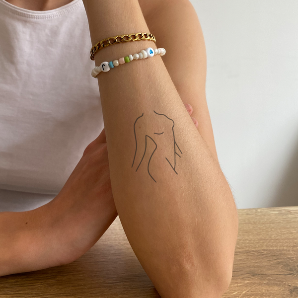 Silhouette Woman 2-Week-Tattoo Inkster