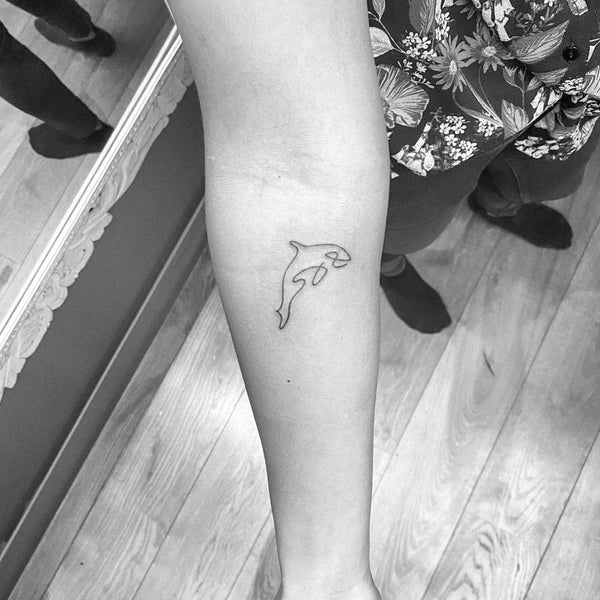 Dolphin 2-Week-Tattoo Inkster