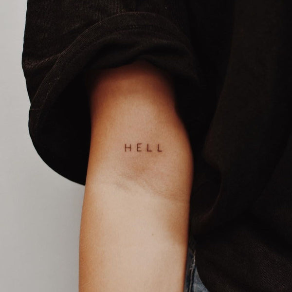 Hell Quote 2-Week-Tattoo Inkster