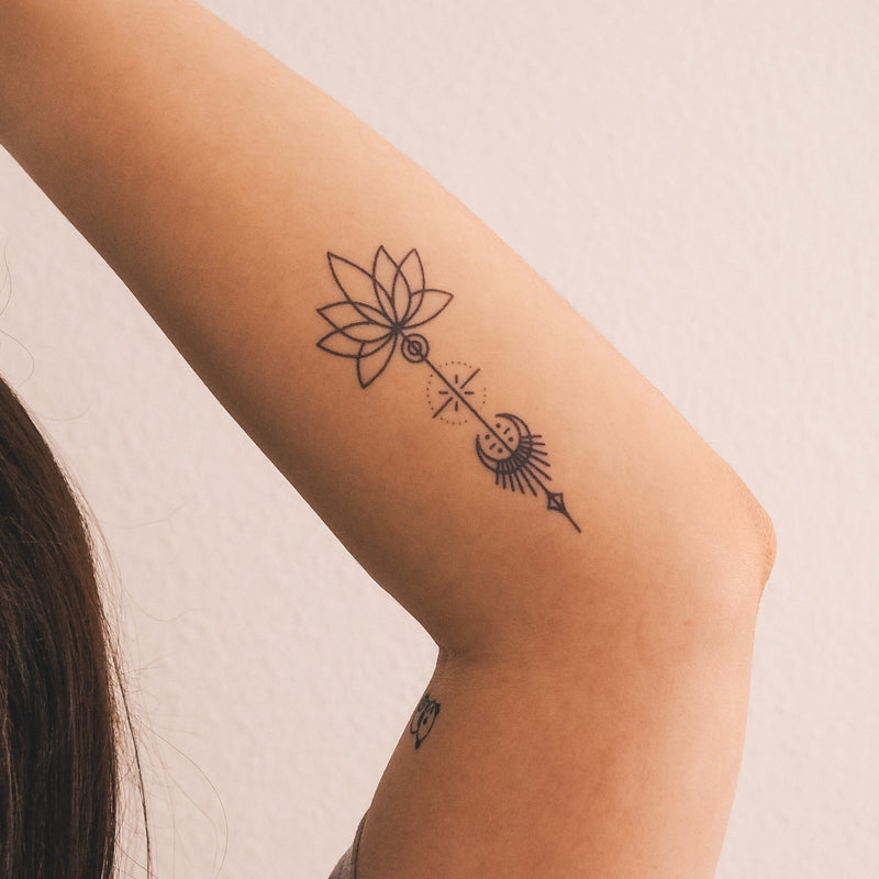 Lotus Mandala Unterbrust Tattoo