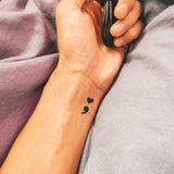 Semicolon Heart 2-Week-Tattoo Inkster