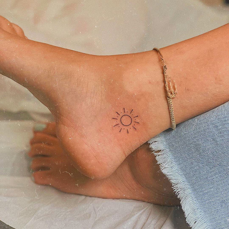 Sun with Dots 2-Week-Tattoo Inkster